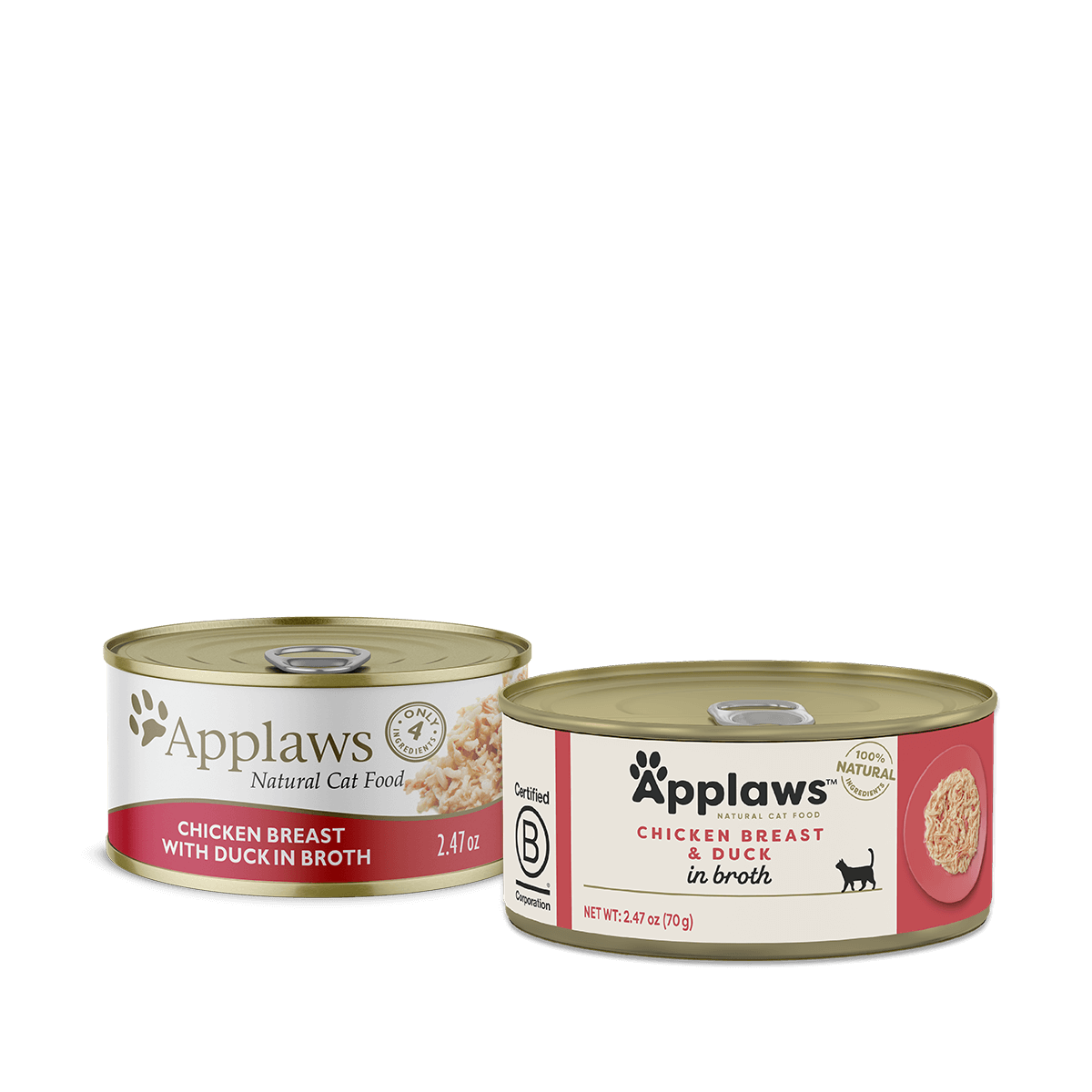 Applaws Can of Chicken & Duck Wet food for cats, 70g