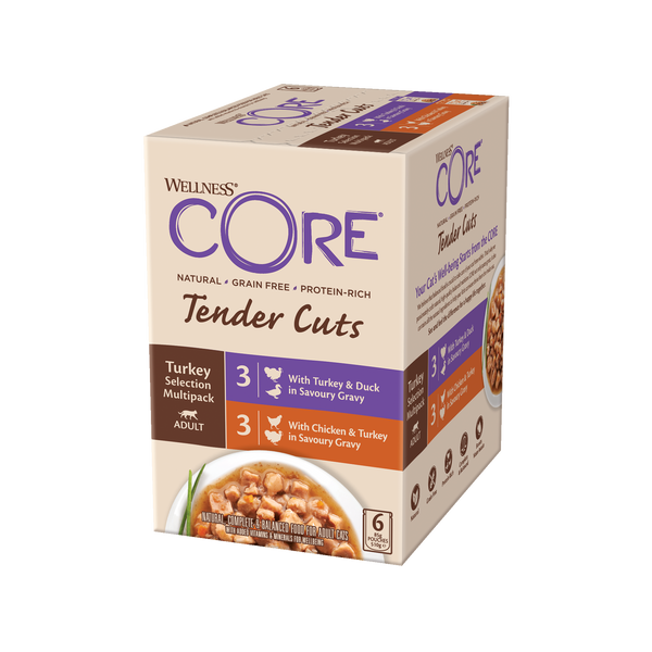Wellness CORE Tender Cuts Turkey Selection Multipack – 6 x 85g