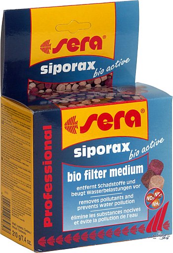 Sera siporax bio active Bio filter medium 210g