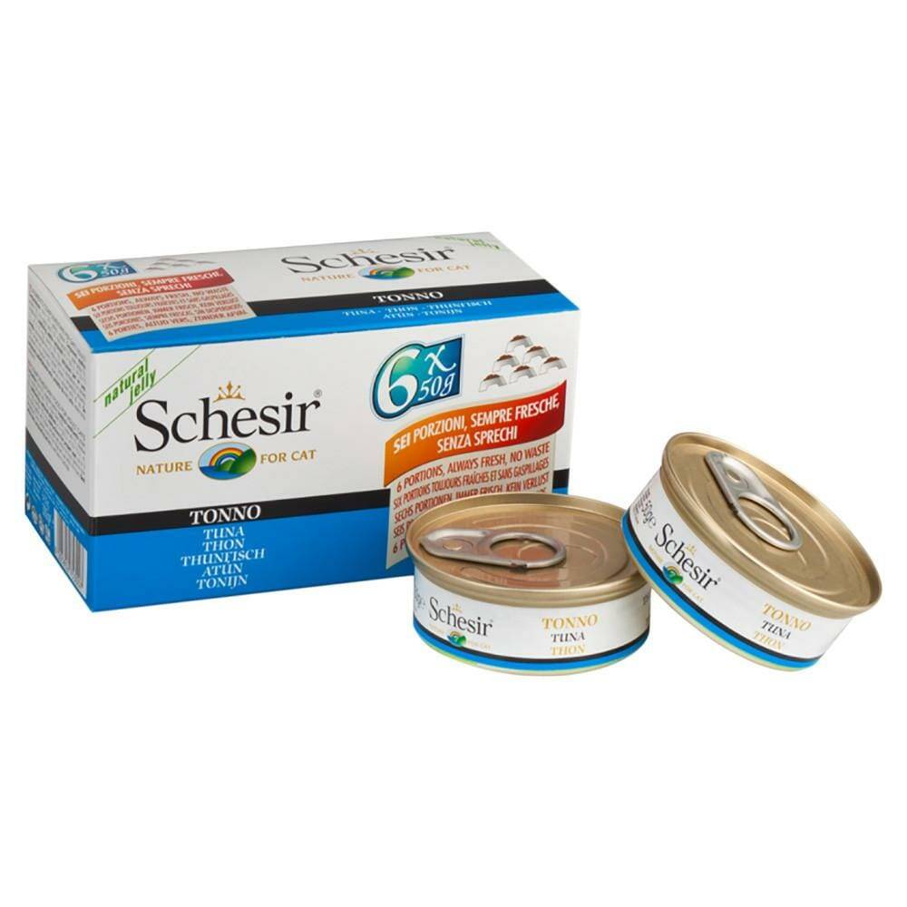 schesir can Tuna in jelly for cats 6x50 gm