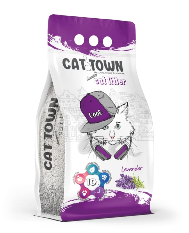 Cat Town litter sand with lavender scent for cats 10 L