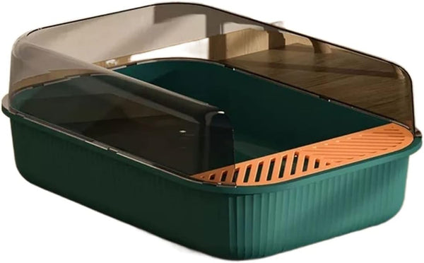 Semi Enclosed Cat Litter Box