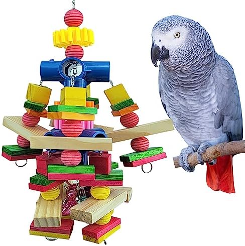 Wooden colored tor for parrots