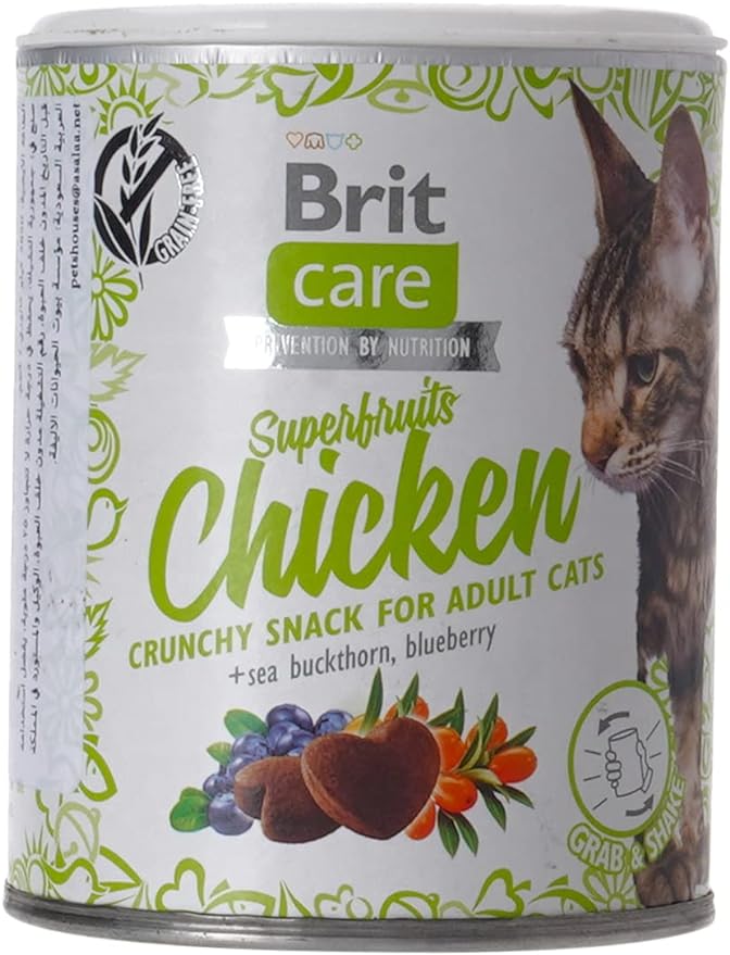 Brit Care Crunchy snak fro cats with sea buckthorn and blueberry 100g