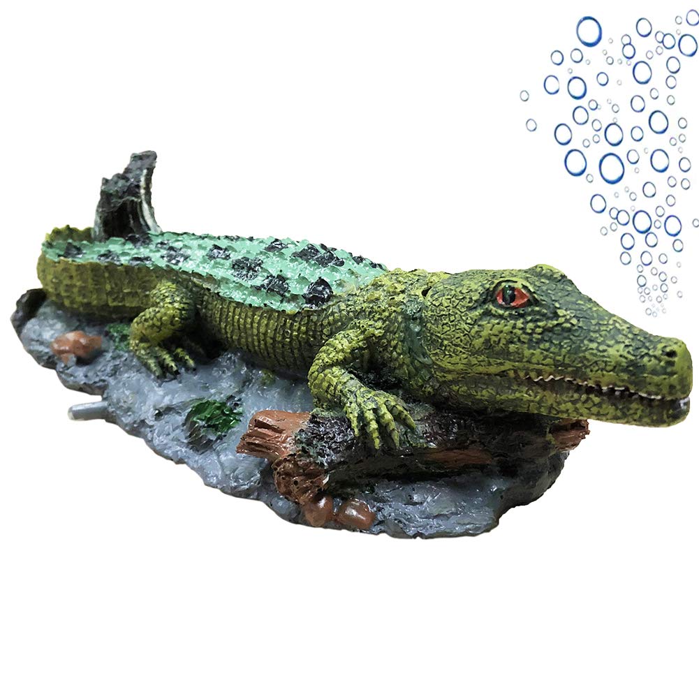 Air Operated Aquarium Fish Tank Ornament Diver | Crocodile (S ,M,L)