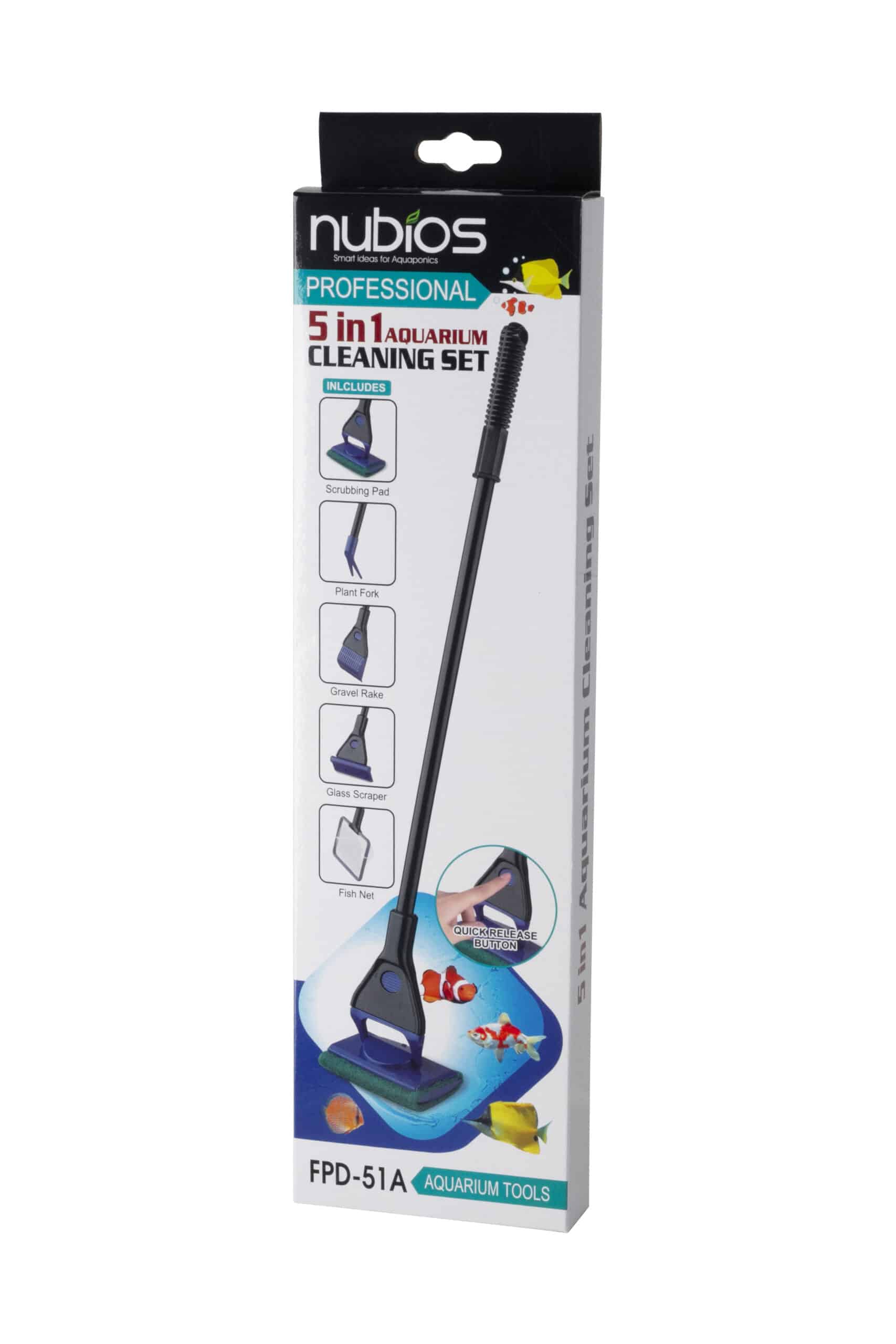 NUBIOS Professional 5-in-1 Aquarium Cleaning Set