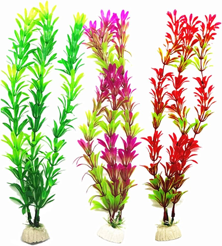 Aquarium plastic decor plants(s,m,l,xl,xxl)