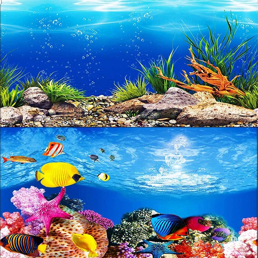 AWERT s Aquarium Background Aquatic Plant River Bed & Lake Fish Tank Background Vinyl