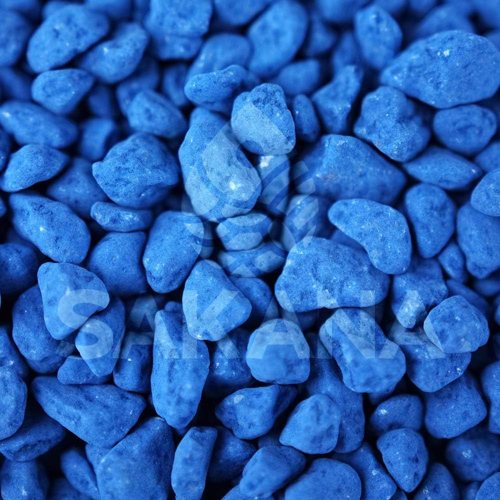 Aquarium dark blue stone pebbles Per Kg