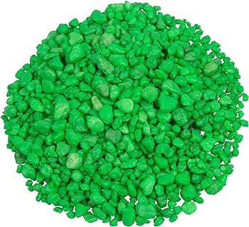 Aquarium Pebbles Green per Kg