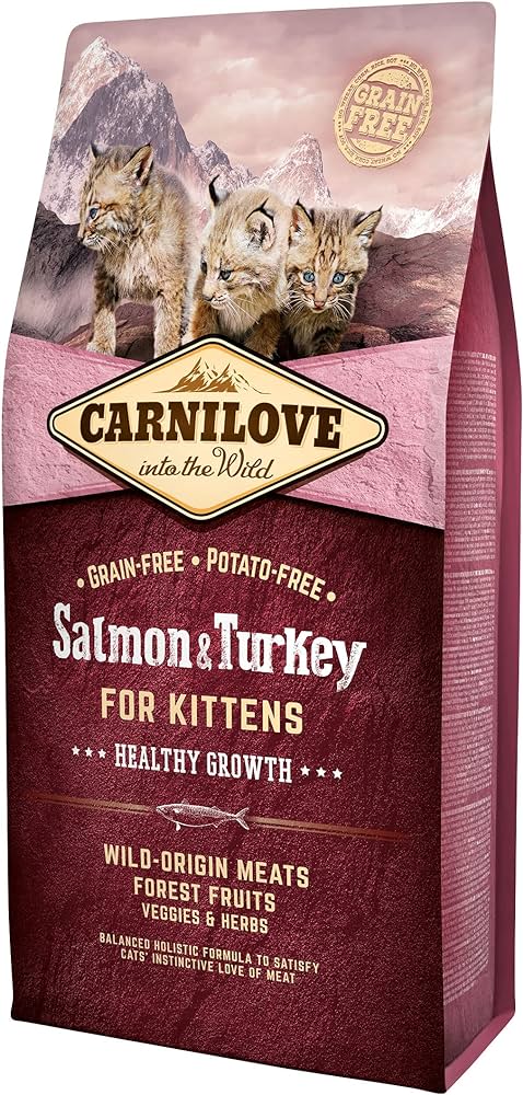 Carnilove Salamon& turkey  dry food for kittens