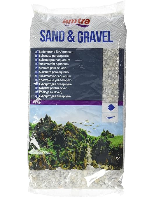 Amtra Gravel - Natural Aquarium Gravel Size 4-8mm, Size 2kg