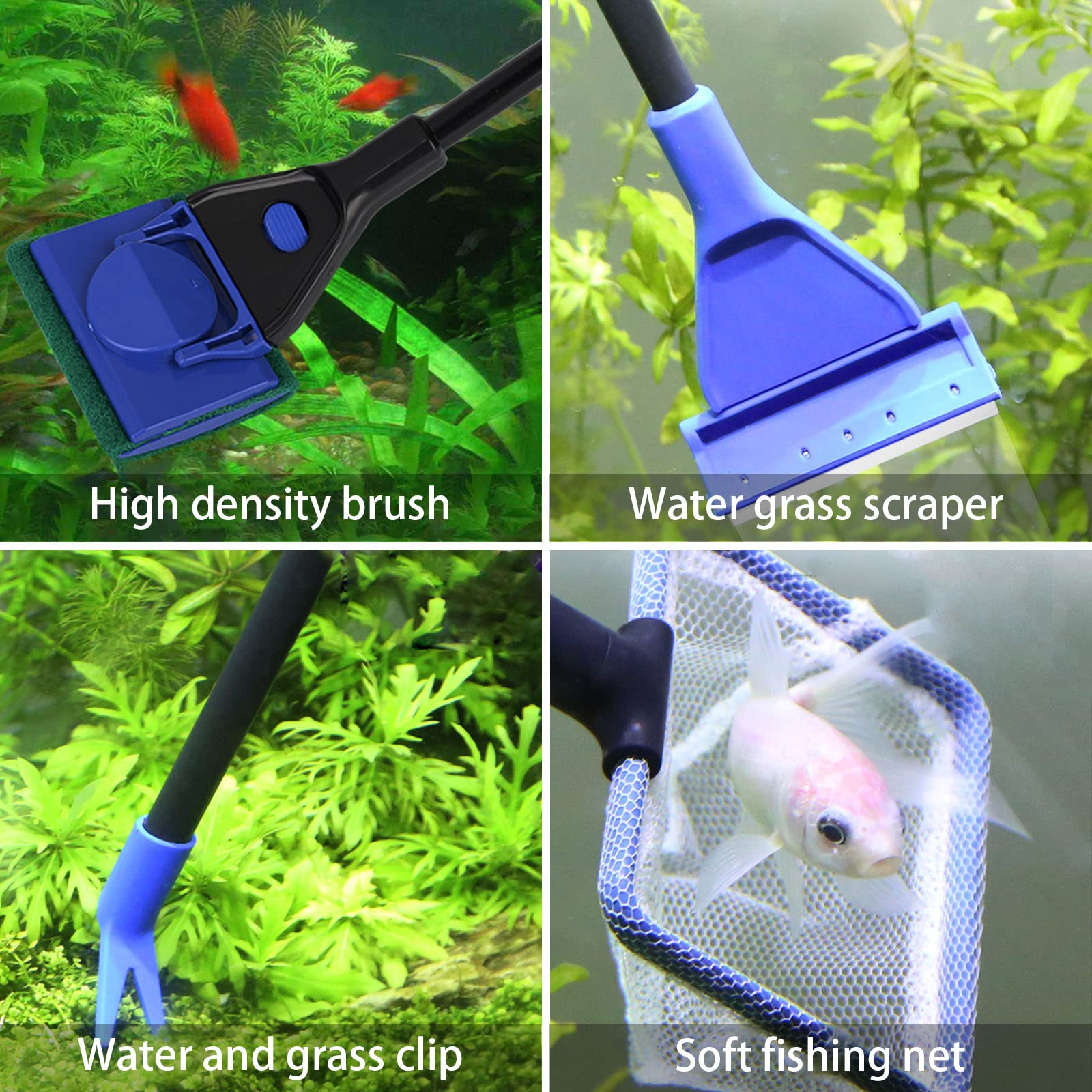 NUBIOS Professional 5-in-1 Aquarium Cleaning Set