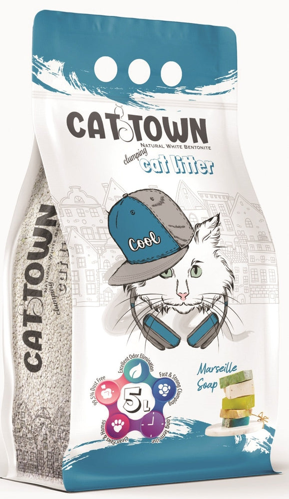 Cat Town litter sand with marsilia soab scent for cats 10 L