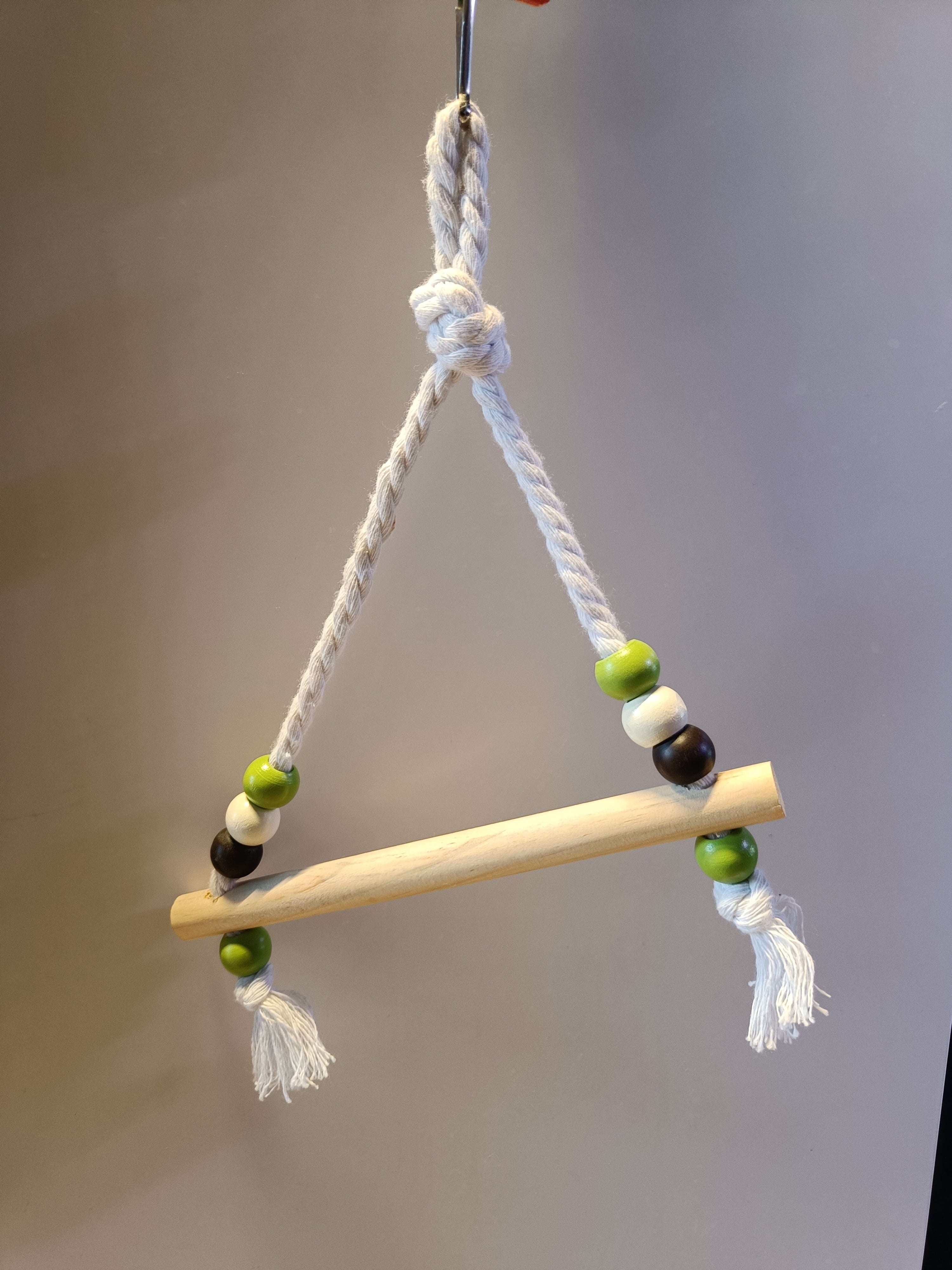 Med pet swing with robe and wooden stand