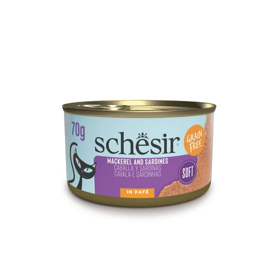 Schesir Wet Cat Food with Mackerel & Sardines 70 g