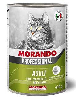 Morando wet food with pate and veal for cats 400gm