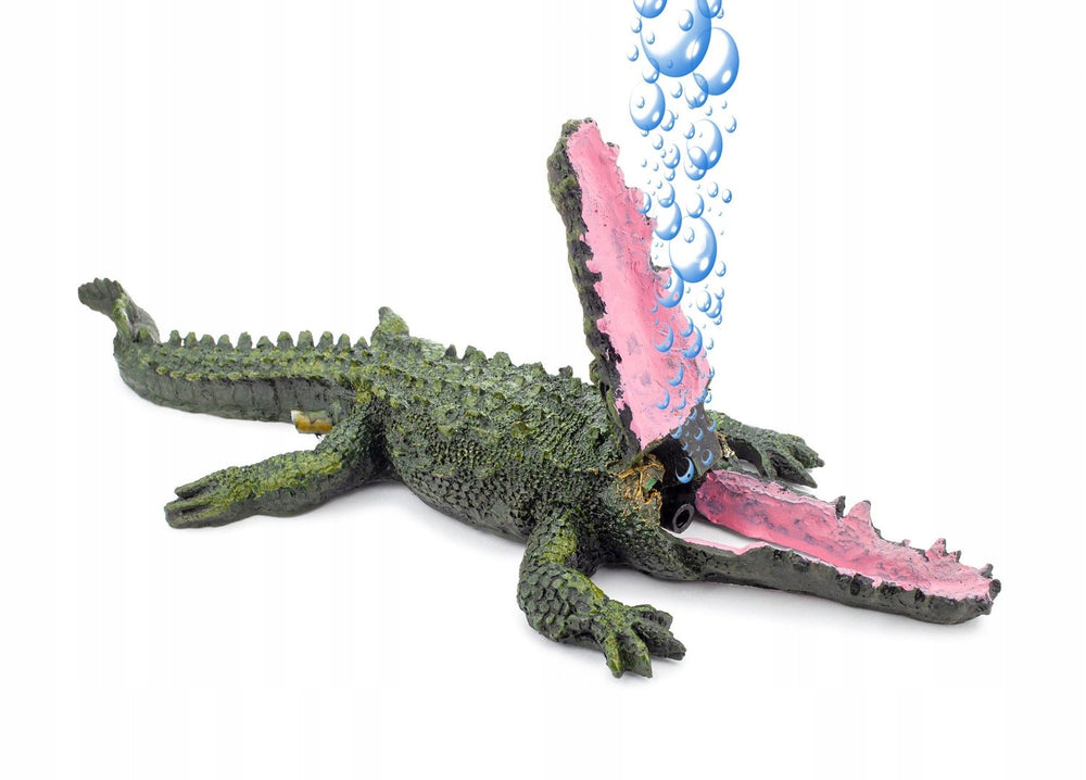 Air Operated Aquarium Fish Tank Ornament Diver | Crocodile (S ,M,L)