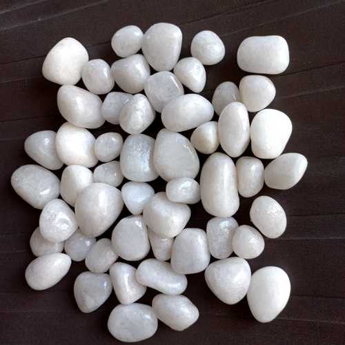 White Marble Stone 10-50Mm Decorative Pebbles [1Kg]