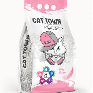 Cat Town litter sand with baby powder scent for cats 10 L