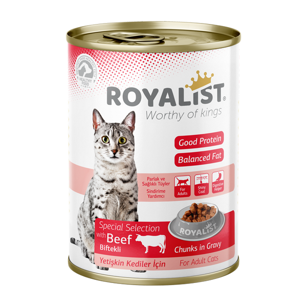 Royalist Wet Food with Beef for Adult Cats 400g