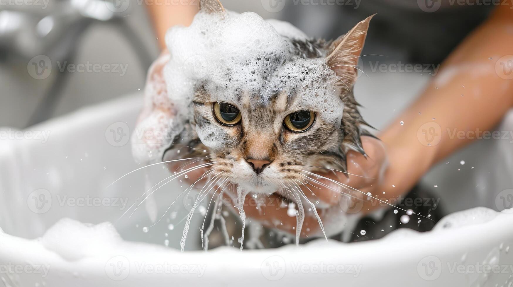 Cat Full Shower Service