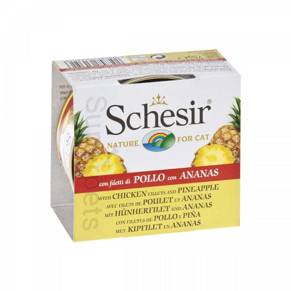 Schesir Chicken Fillet with chunks of real fruits Pineapple 75gm