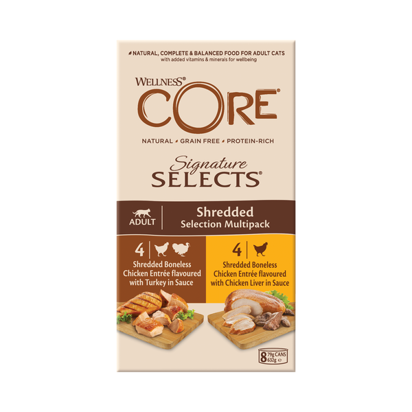 Wellness CORE Signature Selects Shredded Selection Multipack – 8 x 79g