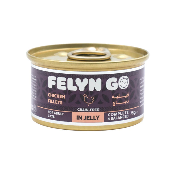 Felyn Go Wet Cat Food Chicken Fillets in Jelly Canned Cat Food75g