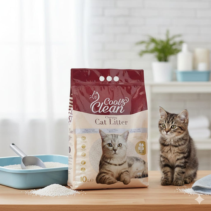 Cool & Clean Ultra Clumping Cat Litter – Baby Powder – Aquarium