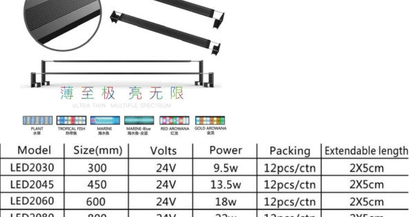 Dophin | Professional Slim LED Light For Aquarium LED 2060 (60CM)