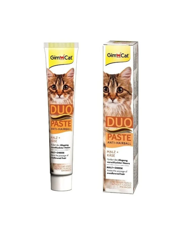 Gimcat Anti Hairball Duo Paste with Malt & Cheese 50g