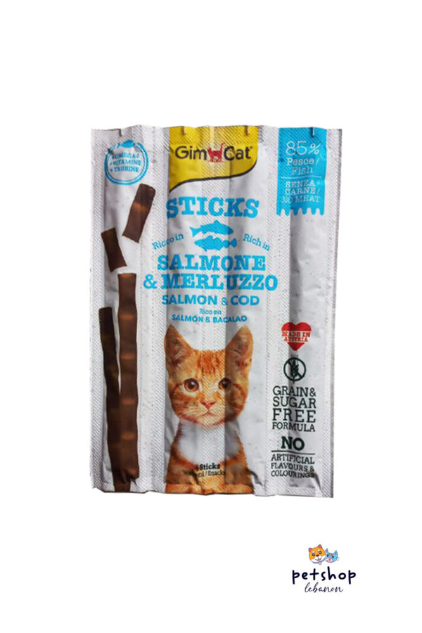 Gimcat Cat Treat Sticks With Salmon & COD Flavor