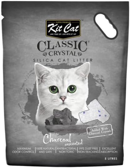 Kit Cat Classic Crystal Silica Litter Charcoal 5L