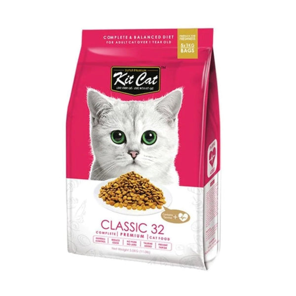 Kit Cat Classic 32 Dry Food for Adult Cats with Taurine Added