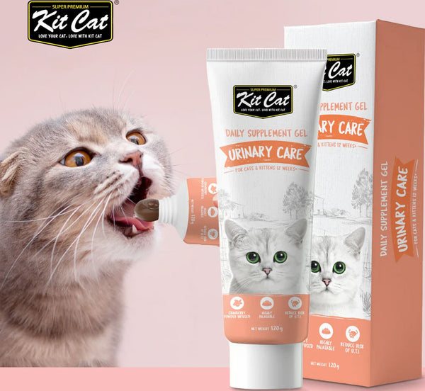 Kit Cat Daily Nutritional Supplement Gel For Cats & Kittens – Urinary Care (120g)