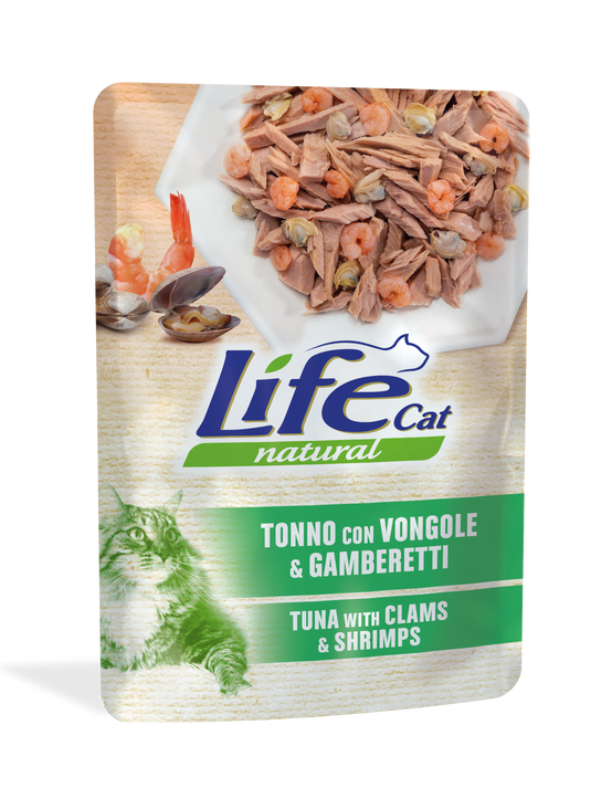 Life Cat Tuna with Clams and Shrimps 70g