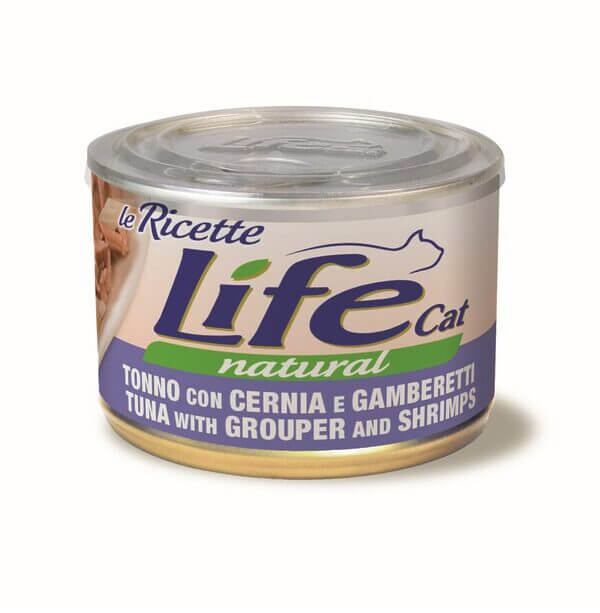 Life Cat Tuna with grouper and shrimp 150g