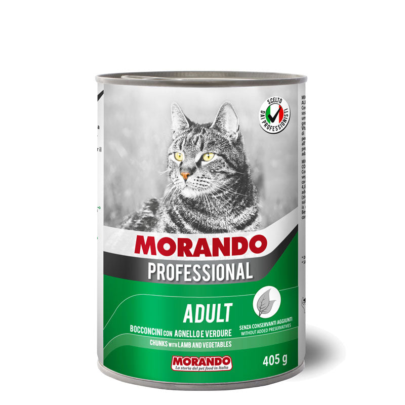 Morando Chunks with lamb and vegetables for cats 400g