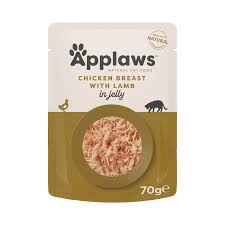 Applaws Chicken Breast with Lamb in Jelly Pouch 70g