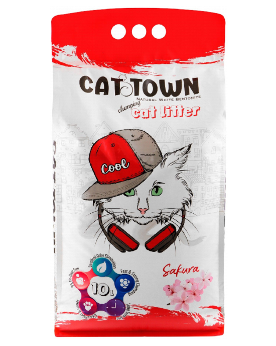 Cat Town litter sand flowers scent for cats 10 L