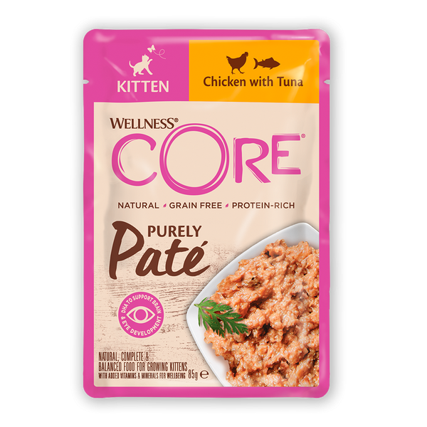 Wellness Core Purely Paté Kitten, Chicken with Tuna – 85G