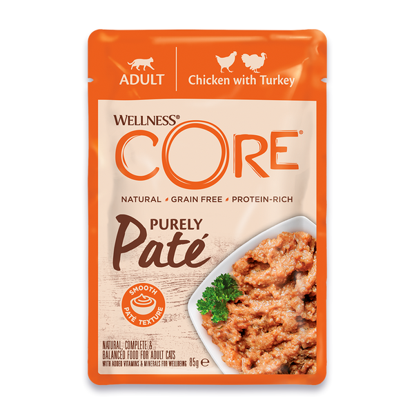 Wellness Core Purely Paté Adult, Chicken with Turkey – 85G