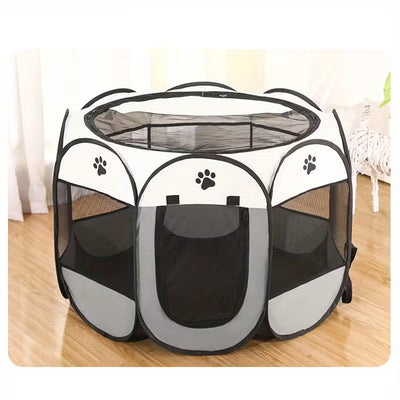 قفص لعب قابل للطي للحيوانات الأليفة من القطط والكلاب
