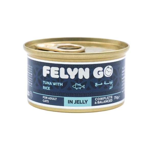 Felyn Go Wet Food Tuna with Rice in Jelly Canned Cat Food 75g