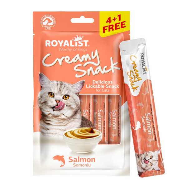 Royalist Creamy Snacks with Salmon 5*15g Sticks