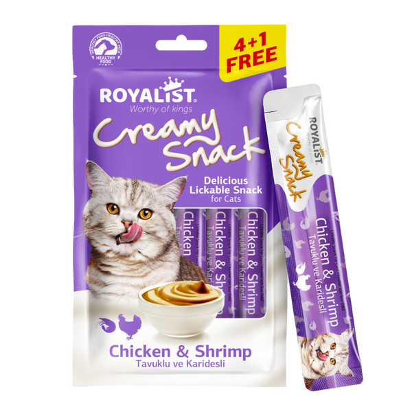 Royalist Creamy Snacks with Chicken & Shrimp 5*15g Sticks