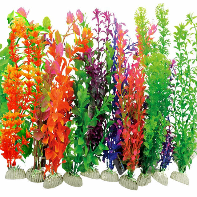 Aquarium plastic decor plants(s,m,l,xl,xxl)