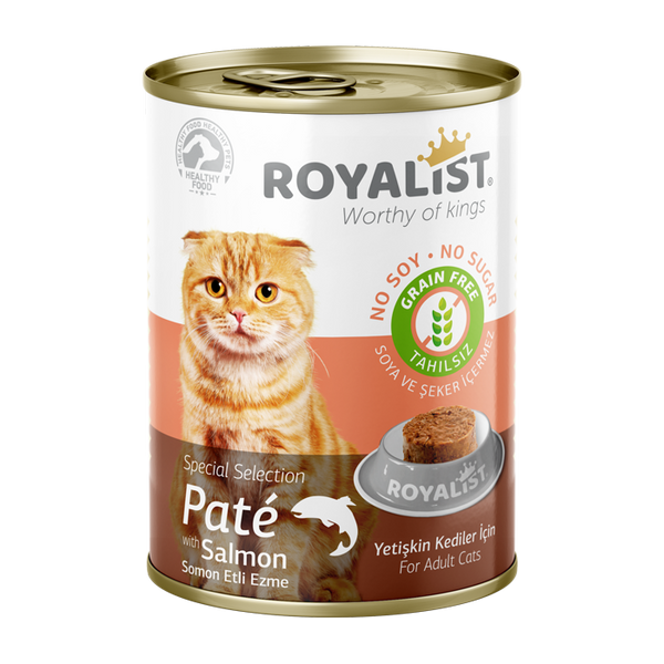 Royalist Wet Food Pate with Salmon for Adult Cats 400g