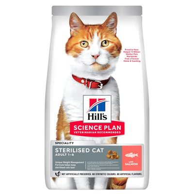 Hill's Science plan Sterilised adult Cat Food with Salmon 1.5 Kg